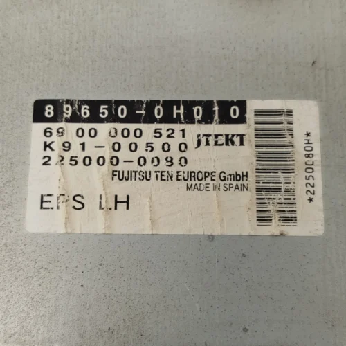 MODULO DIRECCION TOYOTA CITROEN PEUGEOT 896500H010 89650-0H010 K91-00500 225000-0080 6900000521