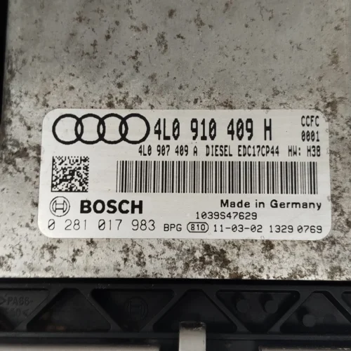 Centralita del motor AUDI Q7 0281017983 4L0910409H 4L0907409A