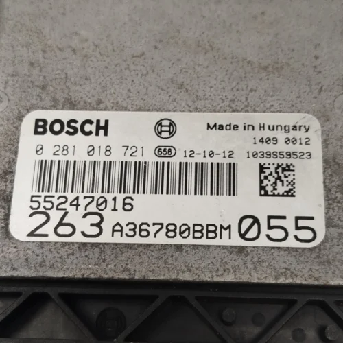 Centralita del motor Fiat Doblo Opel Combo 0281018721 55247016 055 1039S59523