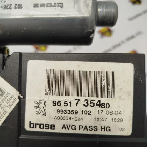 MOTOR ELEVALUNAS Peugeot 307 9651735480 993359-102 993387-201 503620000301