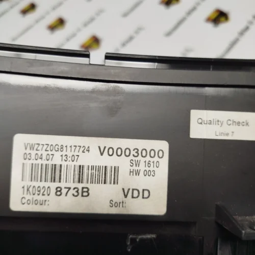 Cuadro de instrumentos VW Golf V (1K1) 1K0920873B 110080347005