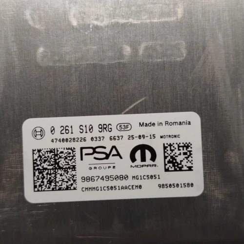 Centralita del motor PEUGEOT OPEL PSA 0261S109RG 9867495080 9850501580
