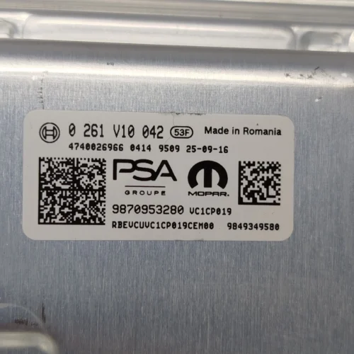 Centralita del motor PEUGEOT OPEL PSA 0261V10042 9870953280 9849349580
