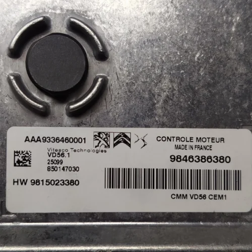 Centralita de motor Opel Peugeot Citroen 9815023380 9846386380