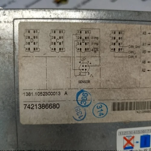 Tacógrafo Renault Premium 7421386680 13811052300013