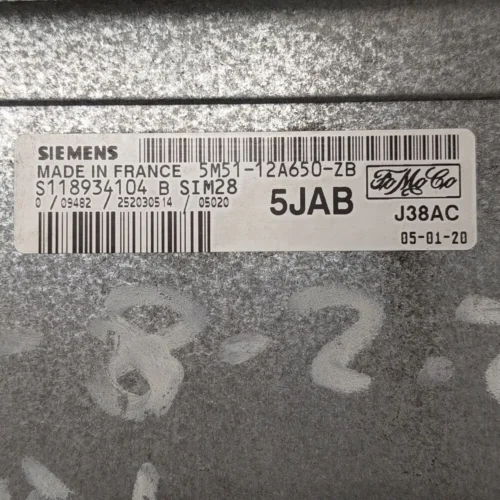 Centralita del motor Ford S118934104B S118934104 B 5M5112A650ZB 5M51-12A650-ZB