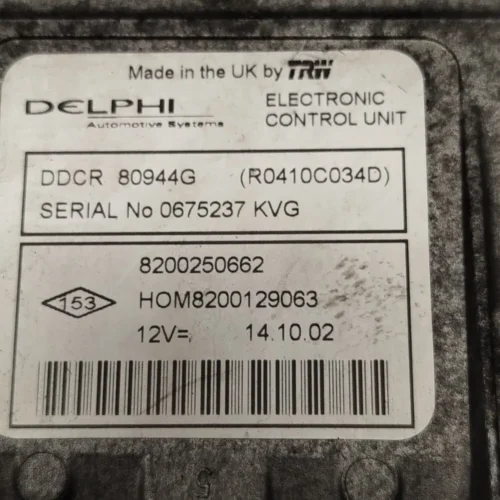 Centralita del motor Renault Clio R0410C034D 8200250662 8200129063