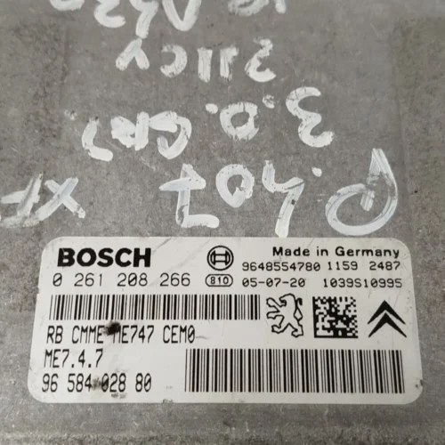 Centralita del motor Peugeot Citroen 0261208266 ME7.4.4 9658402880 9648554780