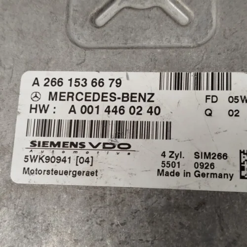 Centralita del motor Mercedes A2661536679 W169 A170 5WK90941 A0014460240