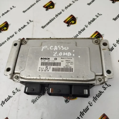 Centralita del motor Peugeot Citroën 0261207318 9653492680 M7.4.4