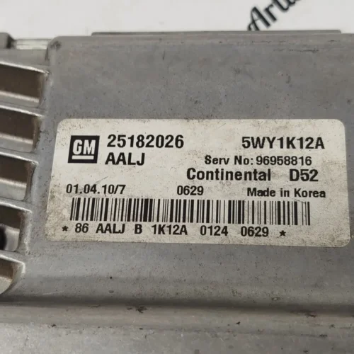 Centralita del motor Chevrolet Spark 25182026 5WY1K12A 96958816