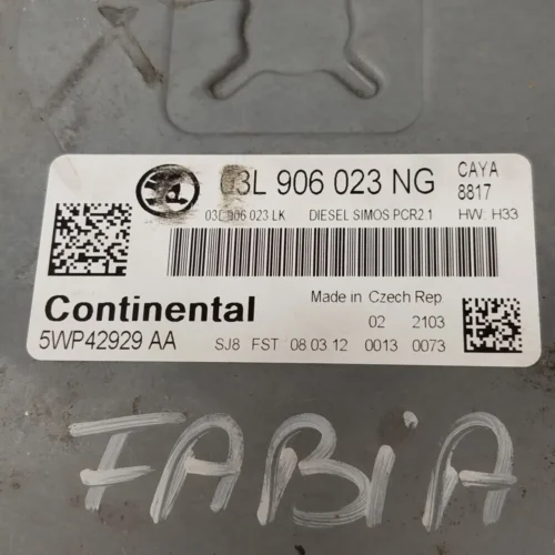 Centralita del motor Skoda Fabia 03L906023NG 5WP42929AA