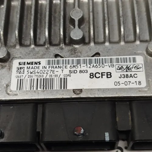 Centralita del motor Ford 6M5112A650VB 5WS40227ET 6M51-12A650-VB 5WS40227E-T