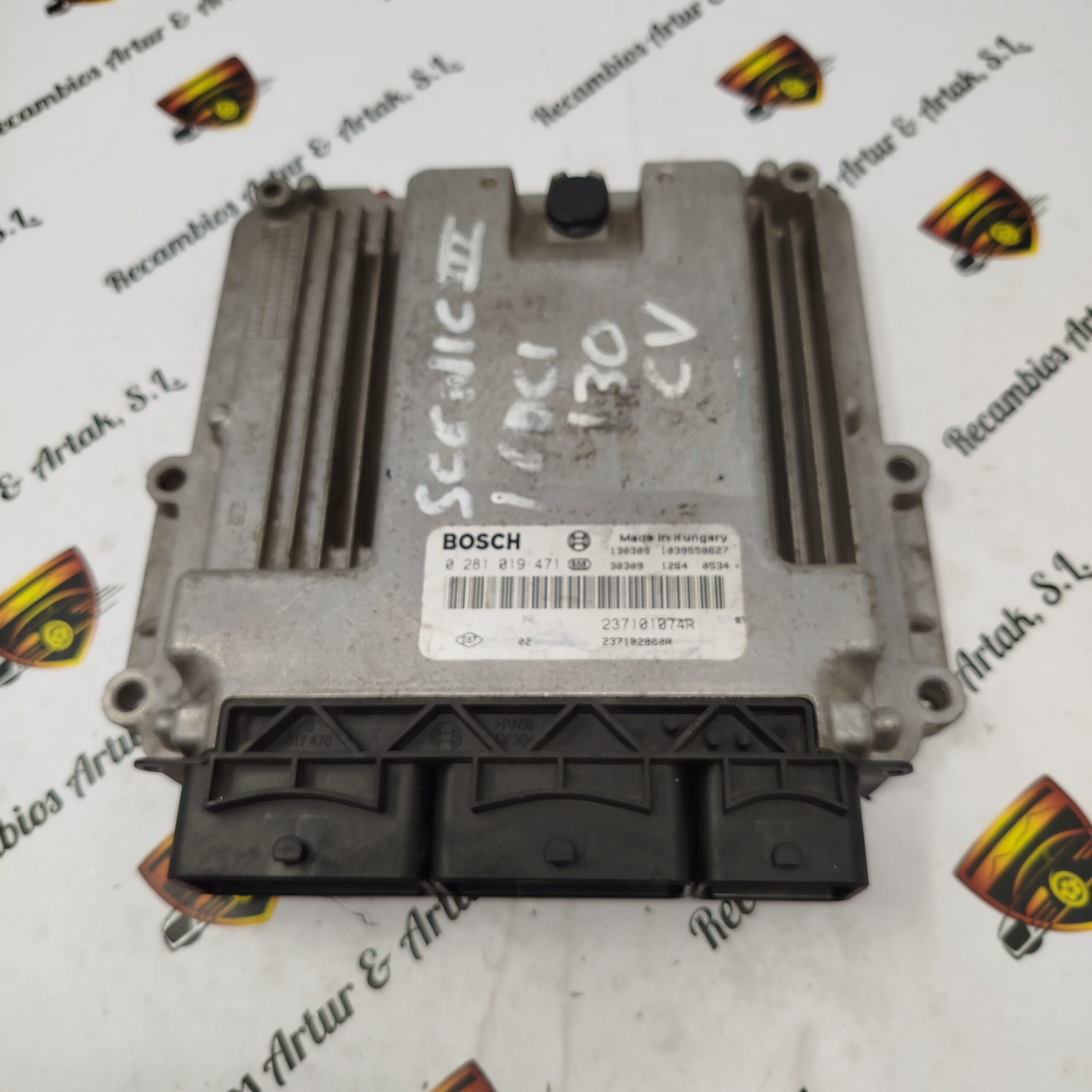 Centralita del motor RENAULT 0281019471 237101074R 237102860R