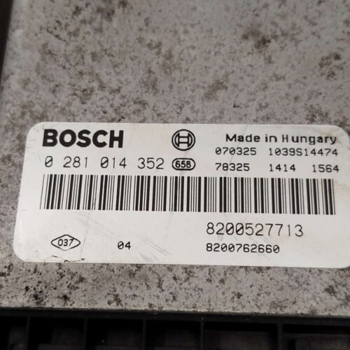 Centralita del motor RENAULT LAGUNA 0281014352 8200527713 8200762660