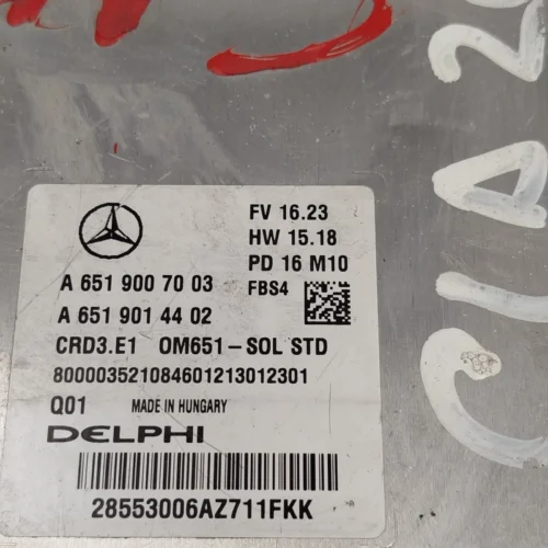 Centralita del motor MERCEDES W176 CLASE A GLA A6519007003 A6519014402
