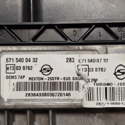 Centralita del motor SSANGYONG RODIUS 6715400432 6715400732 28368992 DCM3.7AP