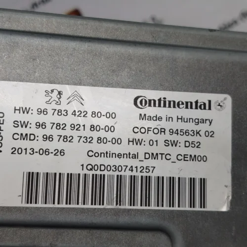 Unidad de control CITROEN 9801739380-02 9678342280-00 9678292180-00 9678273280-00
