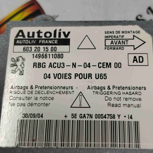 Unidad de control Fiat Citroen Peugeot 1496611080 AD 603201500 1496611080AD