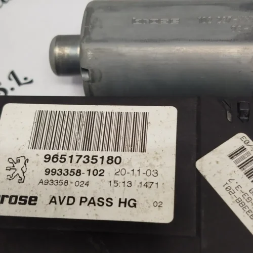 MOTOR ELEVALUNAS derecho Peugeot 307 CC 307CC 9651735180 993358-102