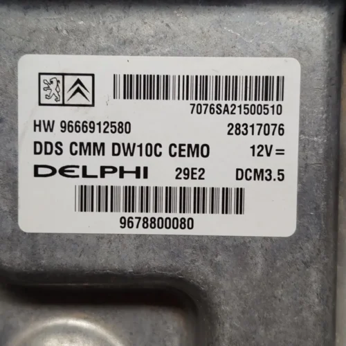 Centralita del motor Peugeot Citroen 9678800080 9666912580 DCM3.5