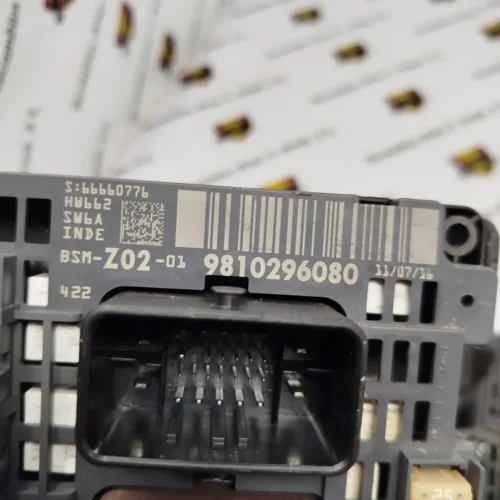 Caja de fusibles Peugeot CITROEN 9810296080 BSM-Z02-01