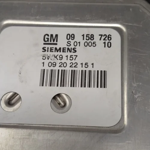 Centralita del motor Opel Zafira GM 09158726 09 158 726 SIEMENS 5WK9157