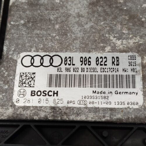 Centralita del motor Audi A3 03L906022RB 03L906022BQ 0281015825 EDC17CP14