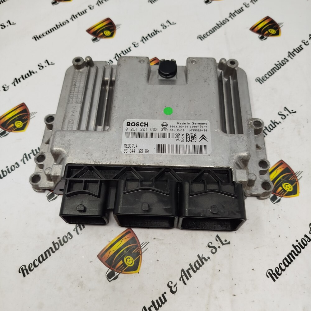 Centralita del motor PEUGEOT 207 0261201602 9664416980 MED17.4 9663193480