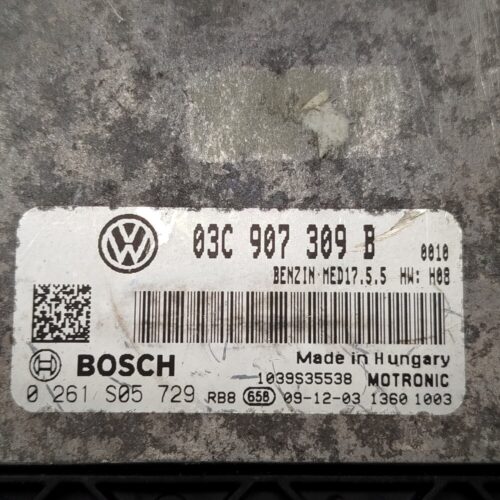 Centralita del motor VW GOLF 6 0261S05729 03C907309B 1039S35538