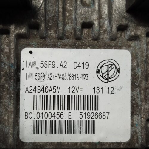 IMG_20260604_113913 Centralita del motor Fiat Grande Punto 51926687 IAW5SF9A2 BC0100456E