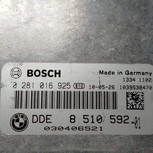 Centralita del motor BMW 1 E82 E88 0281016925 DDE8510592-01 8510592-01