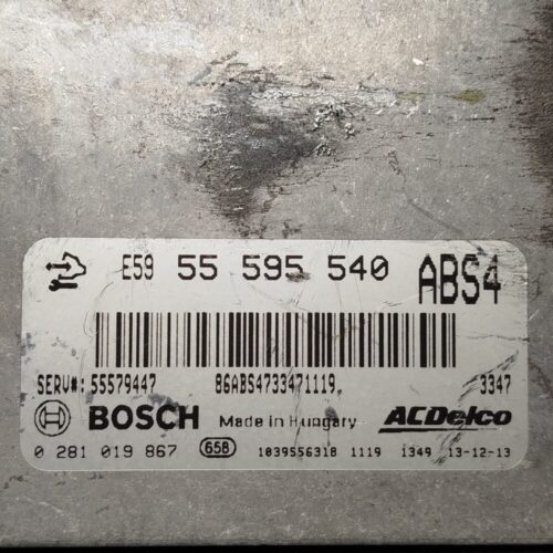 Centralita del motor OPEL Vauxhall Insignia 0281019867 55595540 ABS4