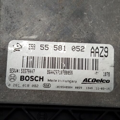 Centralita del motor OPEL ASTRA 0281018082 55581052 AAZ9