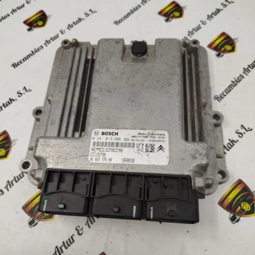 Centralita del motor Peugeot Citroën 0281013666 9666537680 1860B336