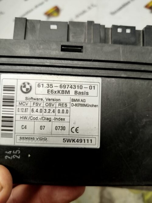 IMG_20260830_094704 Unidad de control BMW 6135697431001 61.35-6974310-01 5WK49111