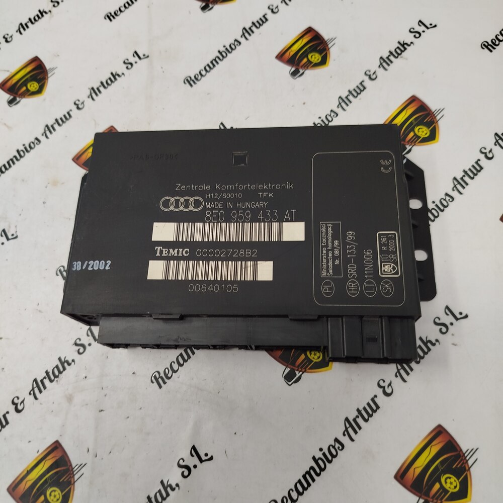 Modulo Confort Audi A4 8E0959433AT 8EO959433AT – SIN CONECTOR