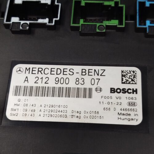 Caja fusibles SAM Mercedes Clase E A2129008307 A2129016100 A2129024403 A2129020603 F005V01063