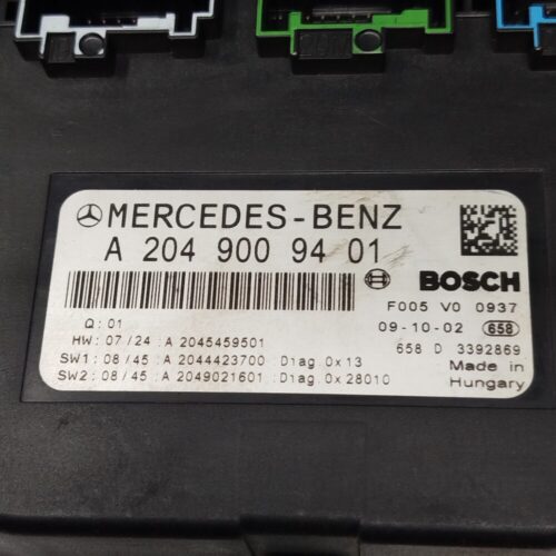 Caja fusibles SAM Mercedes Clase C W204 A2049009401 A2045459501 A2044423700 A2049021601 F005V00937 